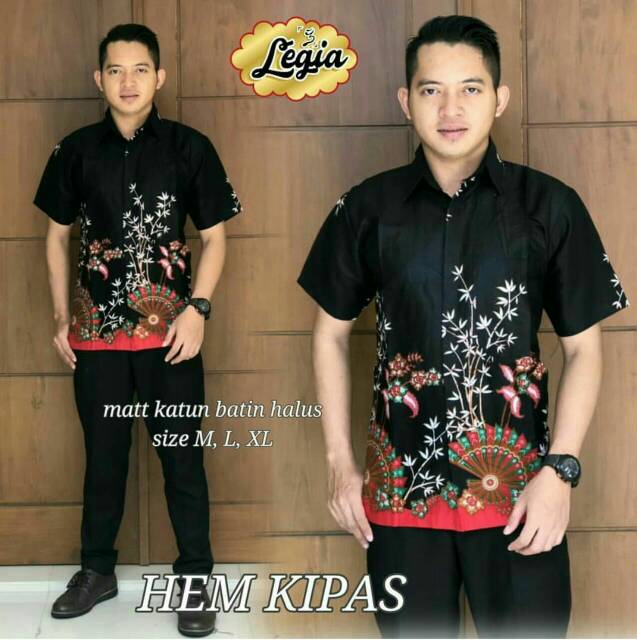 Atasan Batik Motif Toraja Biru Seragam Batik Baju