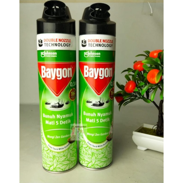 Baygon Aerosol Flower Garden 675 ML / Baygon Zen Garden 600 ML Baygon Spray