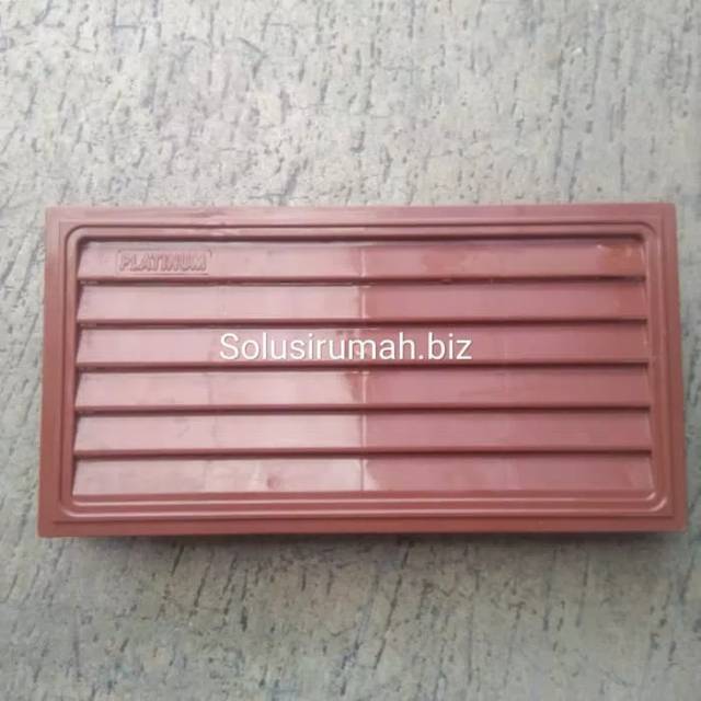 ANGIN ANGIN PINTU PVC 2BIJI/set 33.4*16cM +- KAYU COKLAT LOSTER