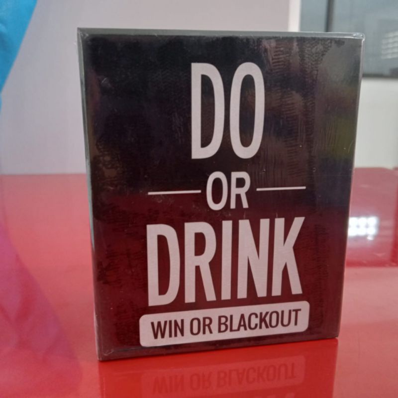 do or drink (win or blackout) board game