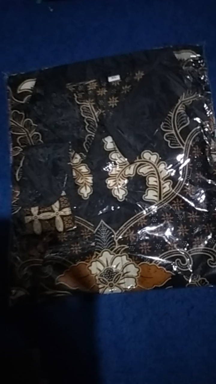 Maura Couple - Sania Ruffle Batik Couple Ori Ndoro Jowi Dnt Batik Couple Ayah & Anak
