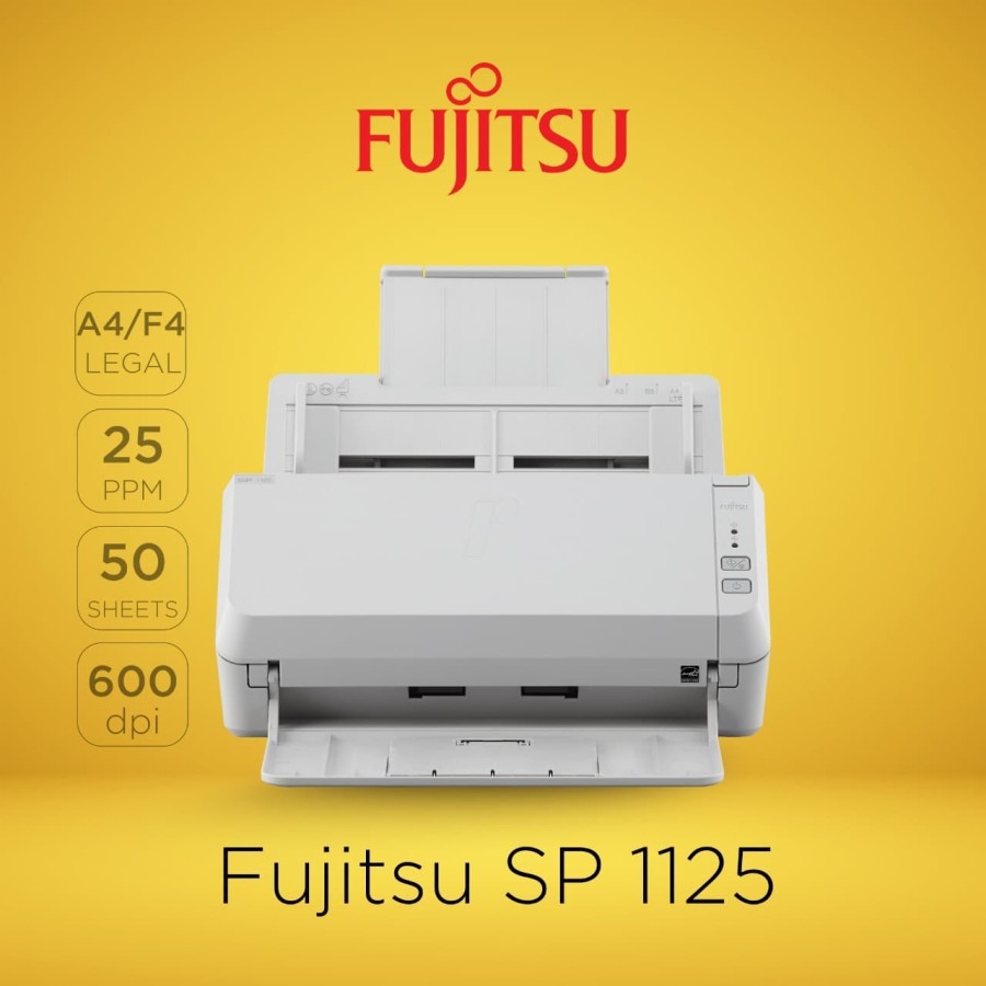 Scanner Fujitsu SP-1125N (Folio/F4) - 25 lembar/menit