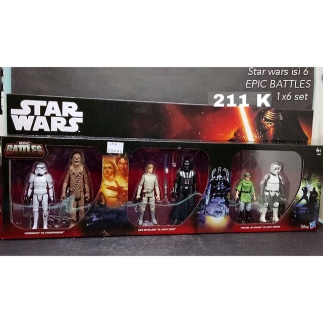 Jual Action figure Starwars set 6pcs 