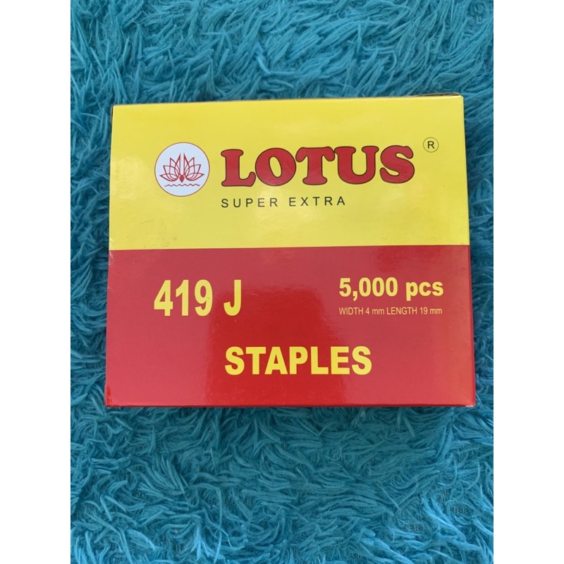 

staples 419 j lotus isi 5000 pcs / isi stapler merk lotus 419j
