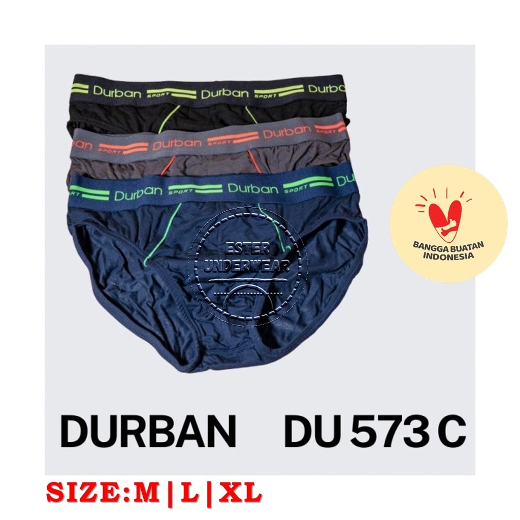 Celana Dalam Pria Dewasa Durban Sport DU 573C Isi 3Pcs/Pack