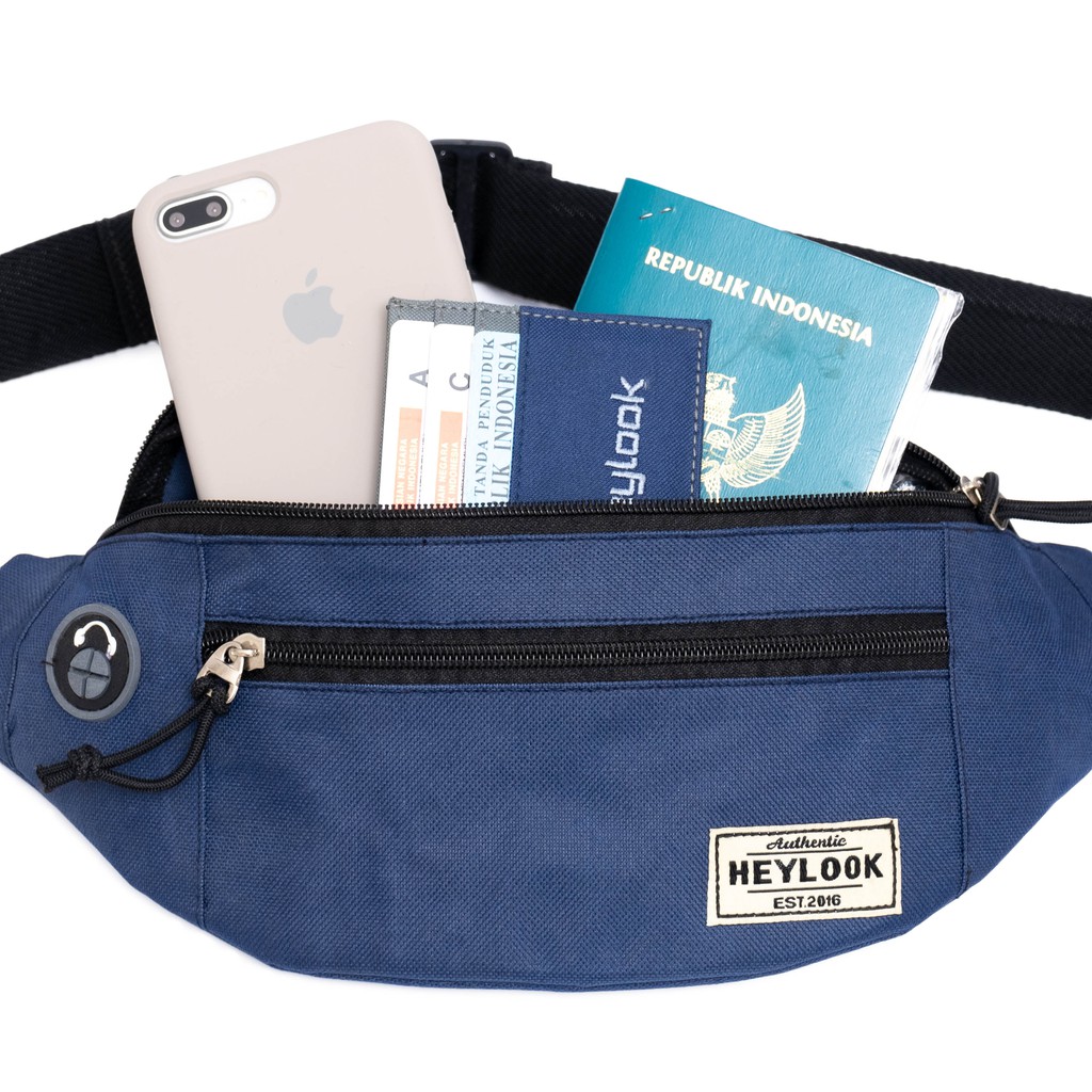 HEYLOOK Project - Tas Selempang Pria Waist Bag ALVA Pria Sling Bag Gadget Distro Pria