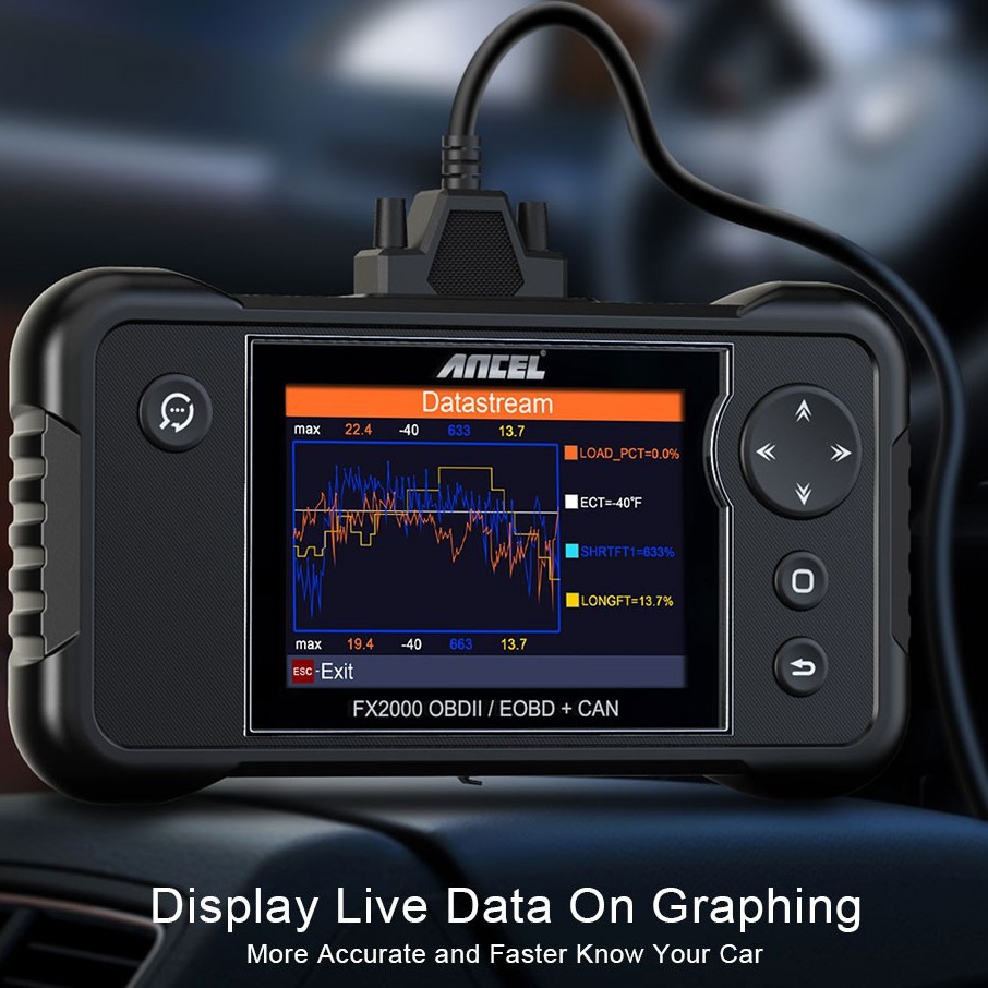 Ancel FX2000 OBD2/JOBD Scanner Car Scanner ABS SRS Airbag AT Gearbox Transmission Check Engine Clean Code Reader Automotive Auto Diagnostic Universal Scan Tool OBD 2 PK Launch CRP123X For All Cars-5