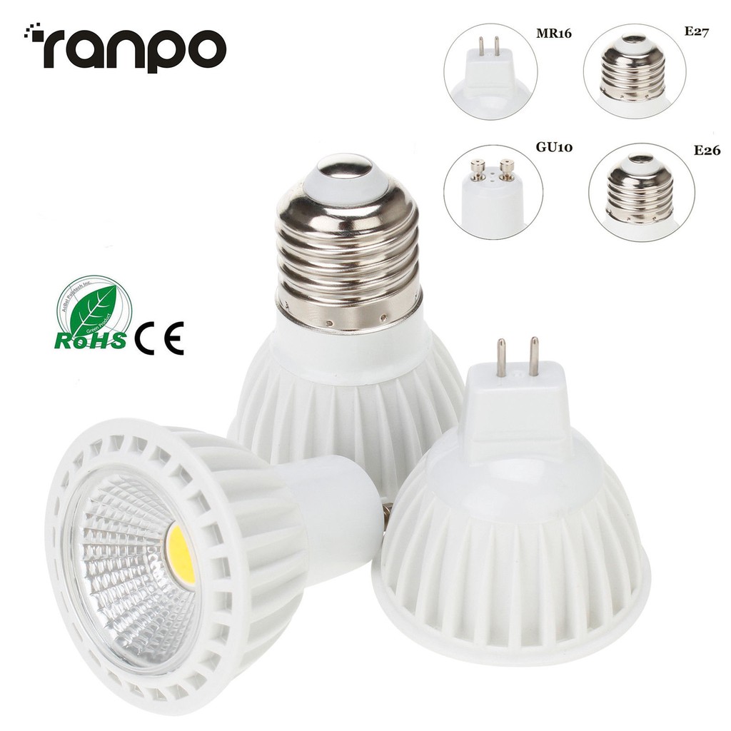 Ranpo Bohlam Lampu Sorot Led E27 E26 Mr16 Gu10 85 265v 12v 50w Pengganti Shopee Indonesia