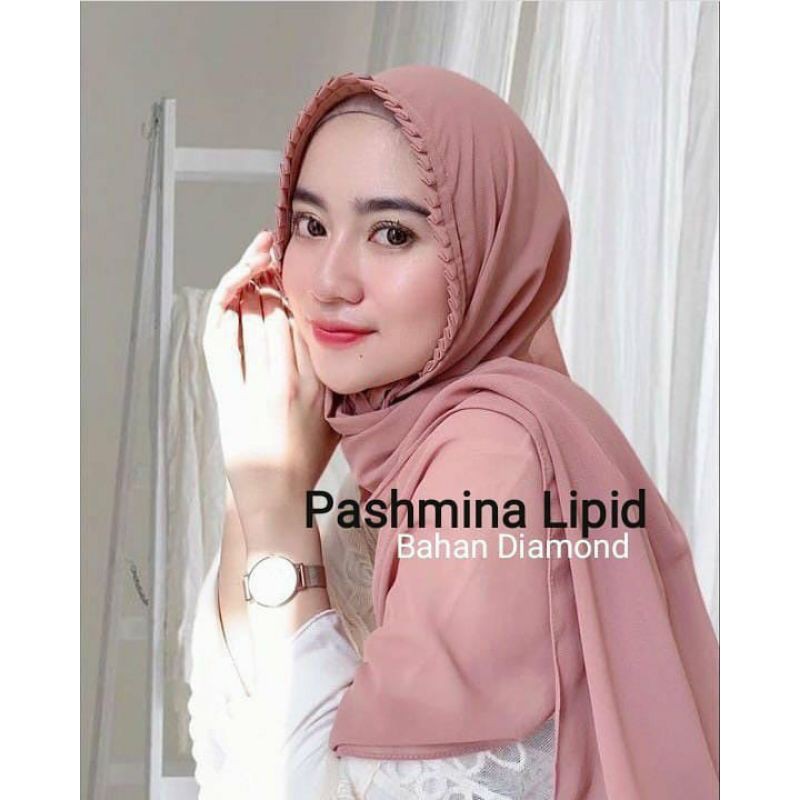 PASHMINA TALI KCB/PASHMINA TALI LIPIT KCB 175x75 pasmina jumbo WIRU-6