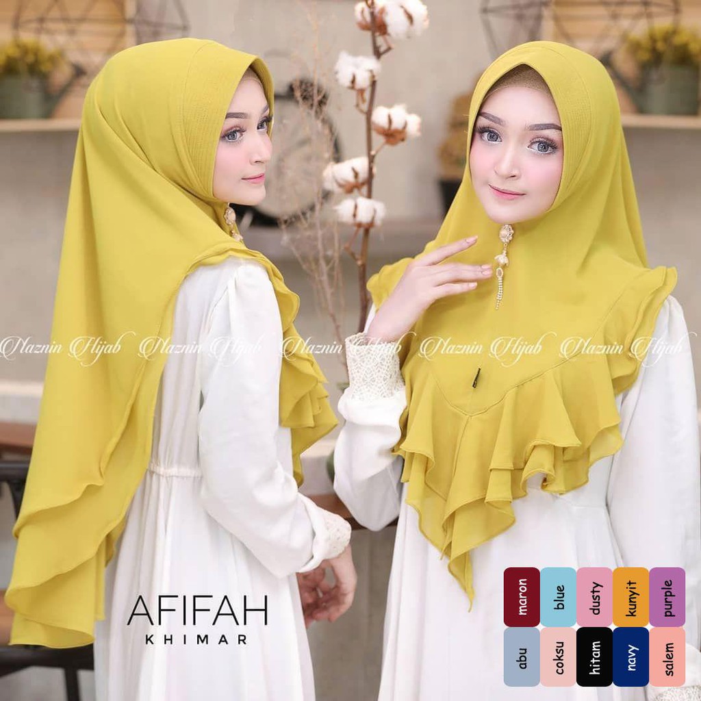 Kerudung Nuha jilbab khimar terbaru / grosir termurah / kerudung instan / kerudung wanita