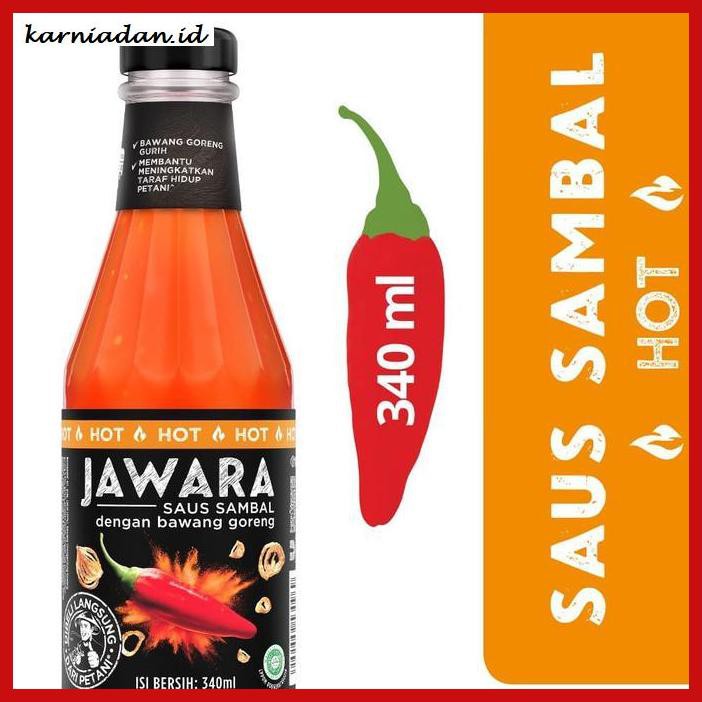

Aneka-Sambal- Jawara Saus Sambal Dengan Bawang Goreng Botol 340Ml -Pedeeeeeezzzzzzz.