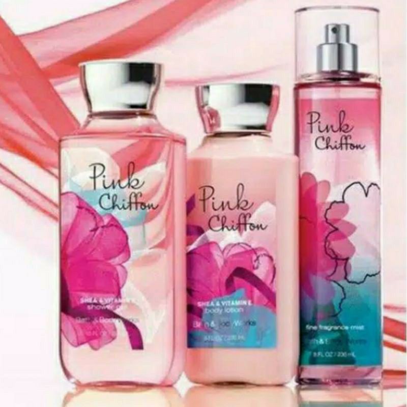 ON SALE!❤BATH &amp; BODY WORKS BBW PINK CHIFFON SERIES MIST LOTION SHOWER GEL BODY CREAM HAND CREAM SHOWER GEL BODY CREAM LOTION MIST WASH WALLFLOWER ROOMSPRAY SCENTPORTABLE GENTLE GEL DEEP CLEANSING GENTLE FOAMING CREAMY LUXE