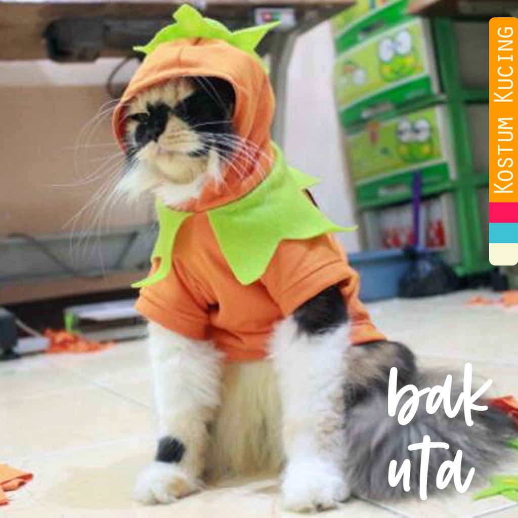 Kaos labu untuk halloween lucu untuk kucing dan anjing / baju kucing terlaris size S M L XL