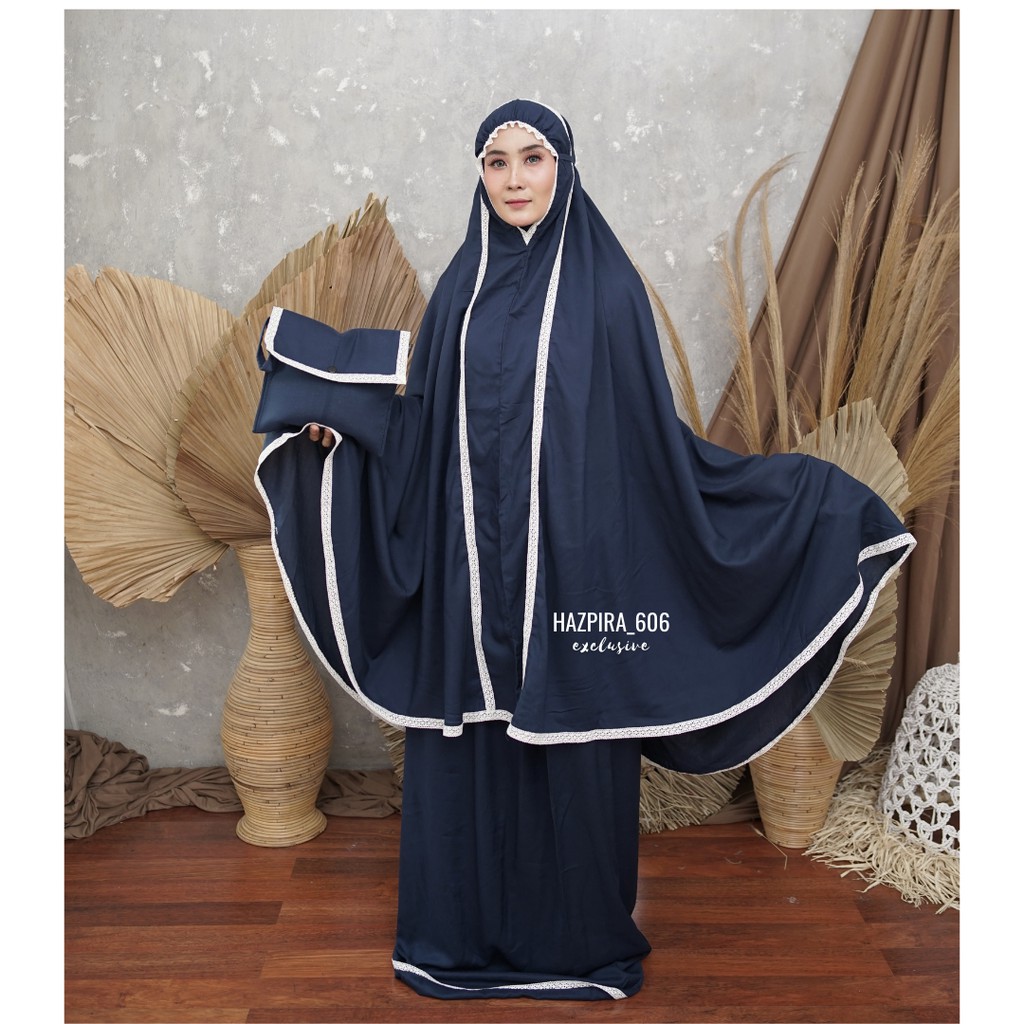 Mukena Dewasa Rayon Premium Renda Treveling 2 Jumbo