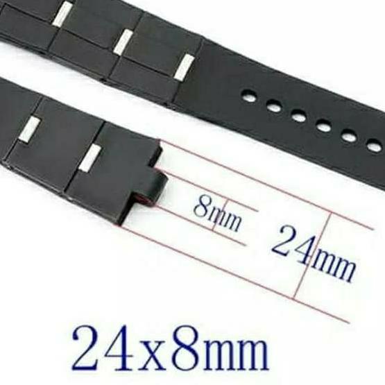 *Terlaris* TALI BVLGARI DIAGONO AL38A STRAP JAM TANGAN BULGARI RUBBER ....