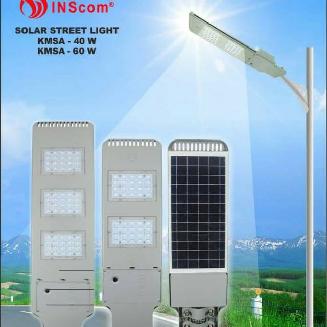 Lampu Jalan LED PJU Solar Cell 40W/Solar Street Lampu INS Type KMSA 40W