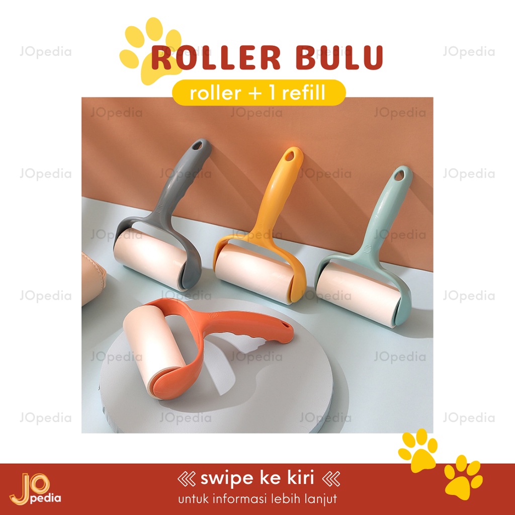 ROLLER BULU REFILL Sticky Roll Pembersih Bulu Kucing Anjing Hewan