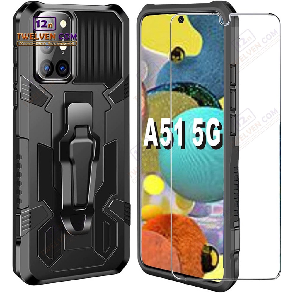 Case Shockproof Samsung A51 Armor Hardcase Stand Clip