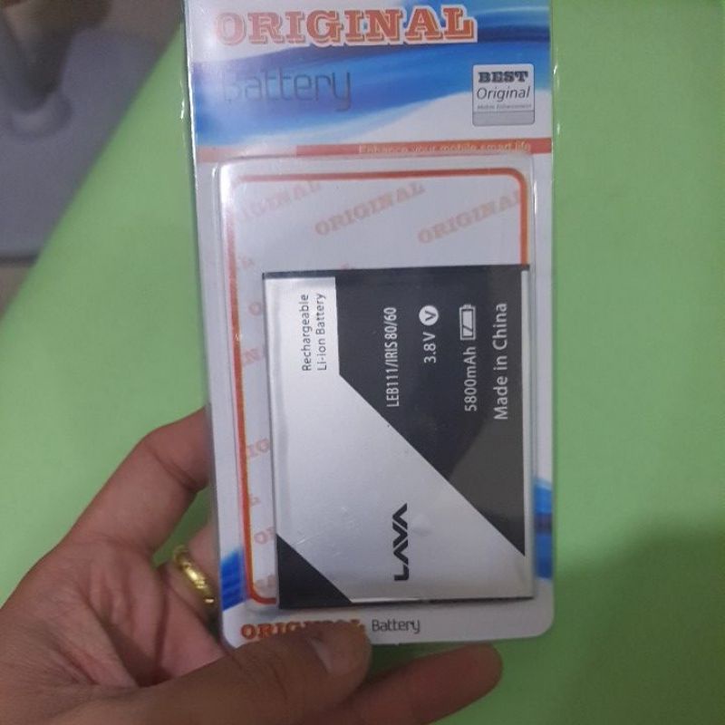 Batterai Lava iris 820 / 80 / Iris 60 / LEB 111 Model Original Baterai