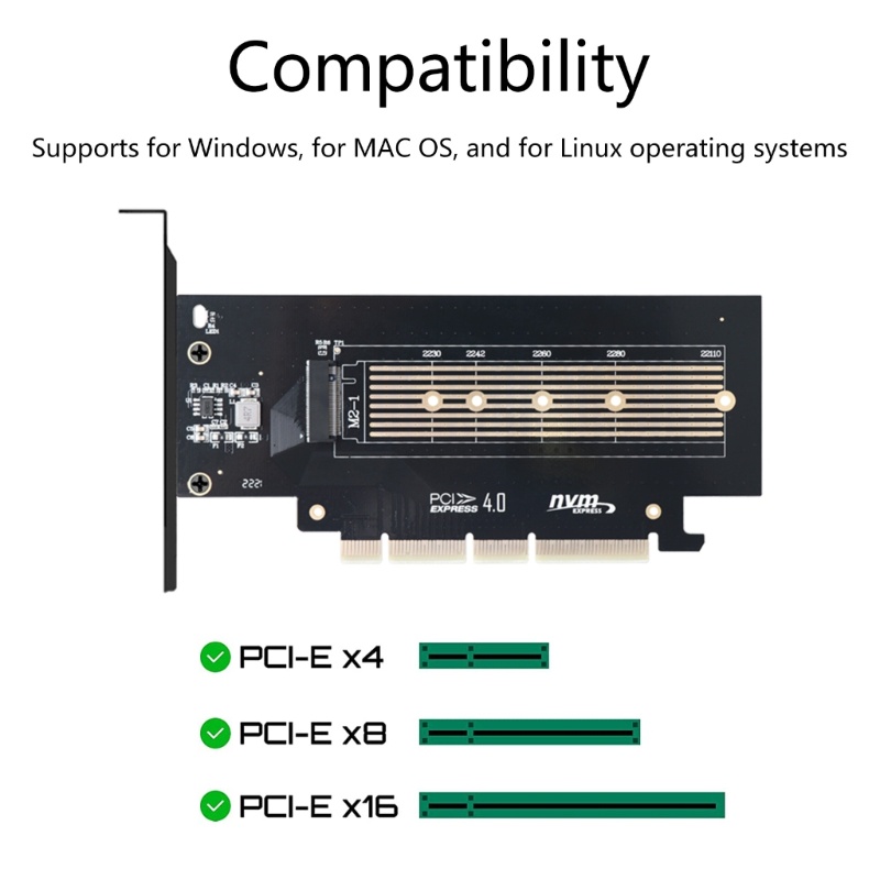 Btsg for M.2 NVME SSD for M Untuk Kunci Ke PCIE X4 Converter Kartu Ekspansi SSD Hard Disk