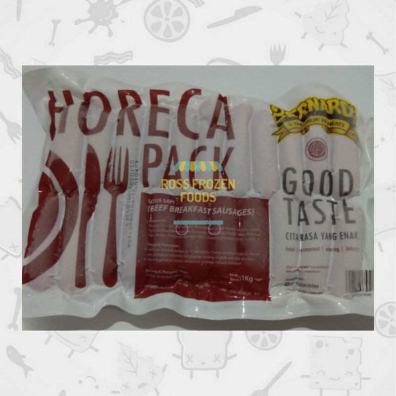 Jual Bernardi Sosis Sapi Horeca Pack 1kg Shopee Indonesia