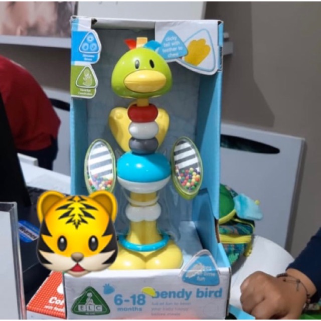 bendy bird high chair toy