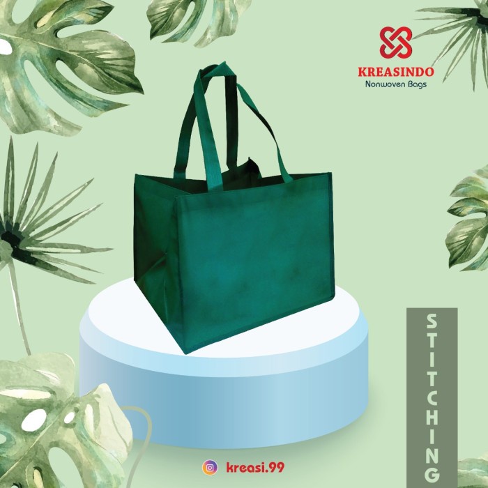 

PROMO Tas Spunbond goodie bag jahit 40x30x20 polos