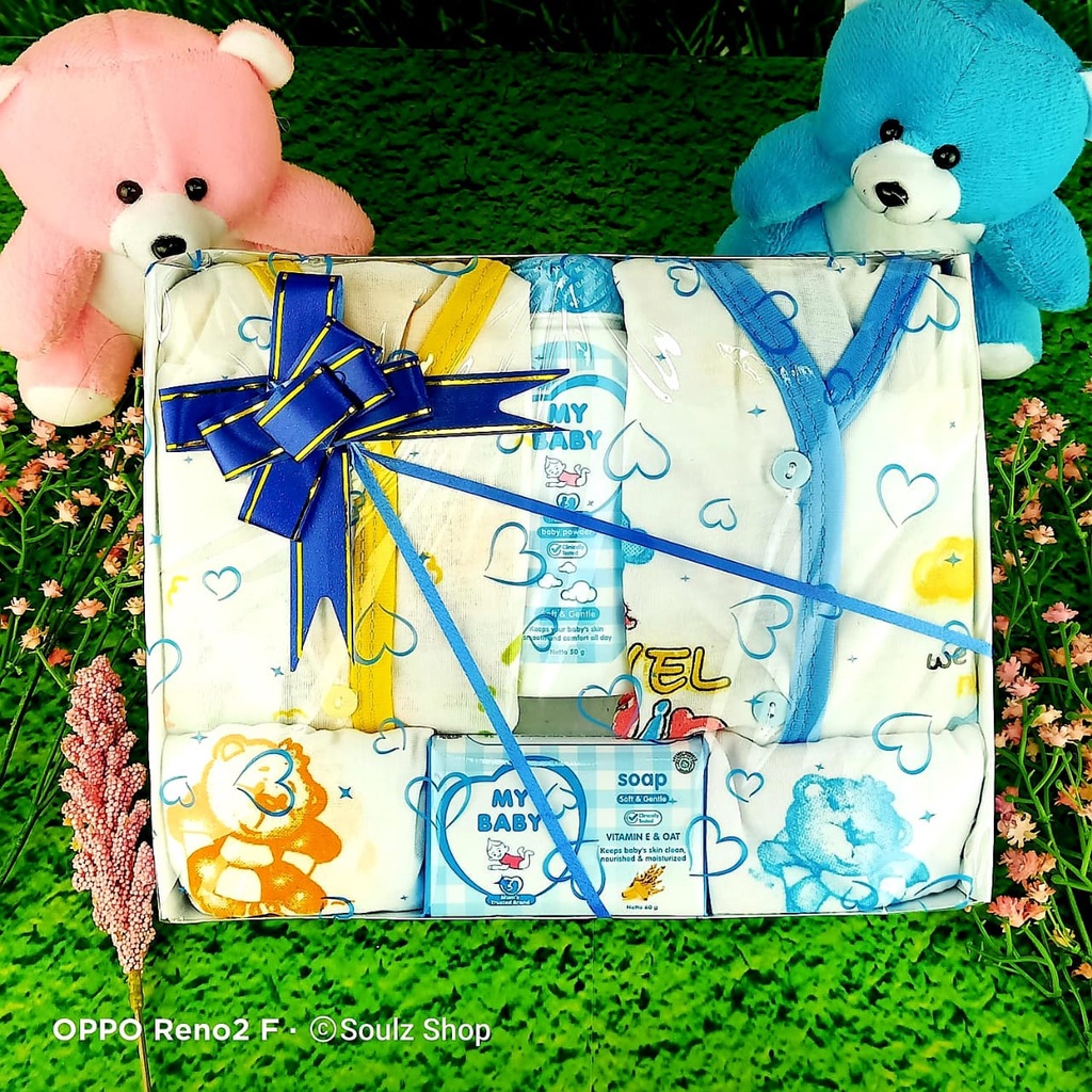 SOUL [Baby 04] Hamper Bayi Kado Lahiran Newborn Paket Set Lengkap  Cute Gift Parcel Real Pict Hampers baby boy and girl Parcel Bayi Laki-laki Perempuan Hamper baby