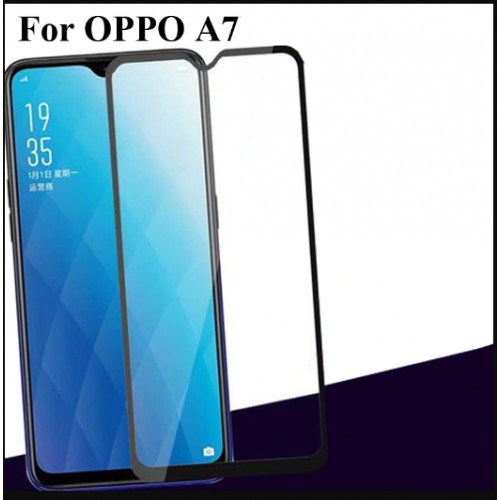 Tempered Glass 9D For Oppo A7 / Oppo A5s Tempered Glass Full Layar Full Cover Full Glue