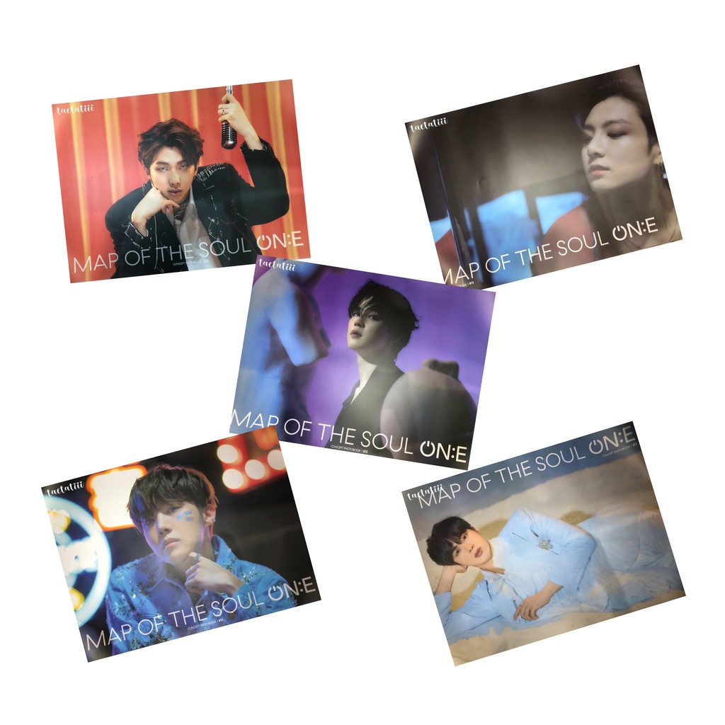 POSTER SPECIAL SET FIRST PRESS MOTS O:NE CONCEPT PHOTOBOOK MCB JUNGKOOK JK JIMIN JIN RM J-HOPE