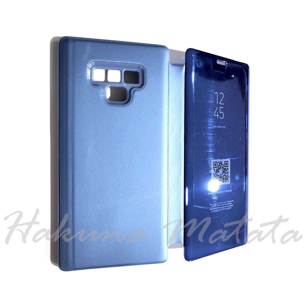 Clear View Samsung Note 9 Standing Flip Cover Case Casing