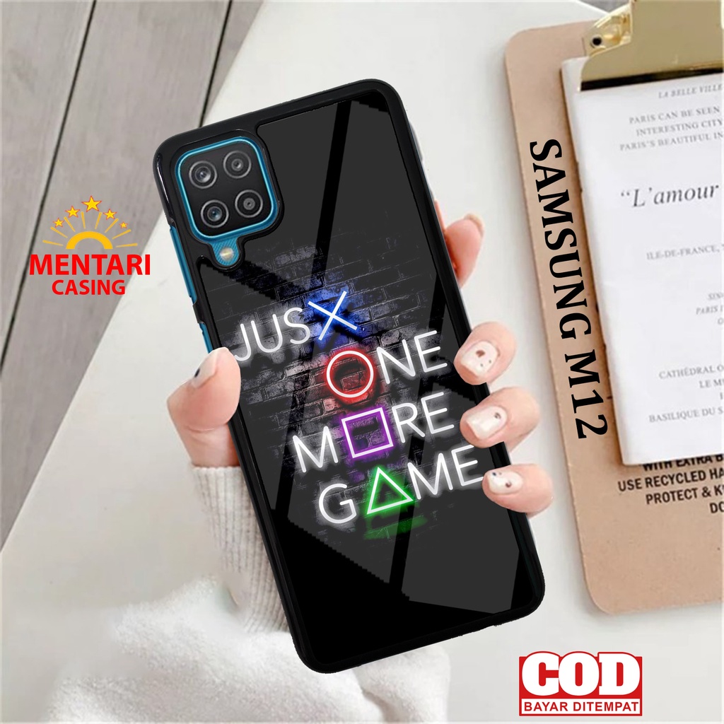 Case SAMSUNG M12 CASING SAMSUNG M12 [ GAME PS ] Mentari casing case hp kondom hp case custom case ca