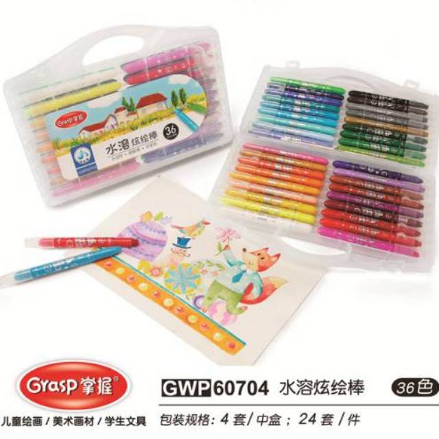 ESW Grasp Original Crayon Mata Sedang Kode 607-36 Warna