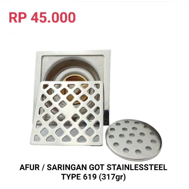 AFUR LANTAI / SARINGAN GOT 4&quot; STAINLESTEEL HIGH QUALITY PRODUCT