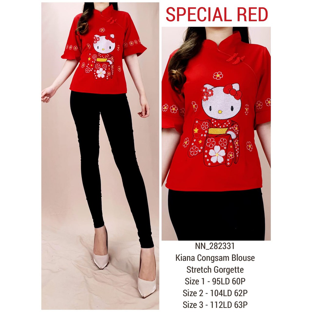 BLOUSE / ATASAN CHEONGSAM BLOUSE IMLEK BLOUSE IMLEK IMPORT