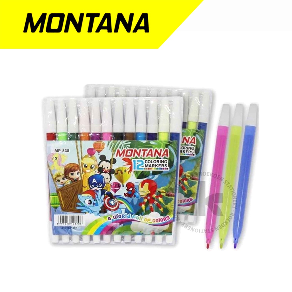 

Montana Spidol Kecil Set 12 Warna MP-838