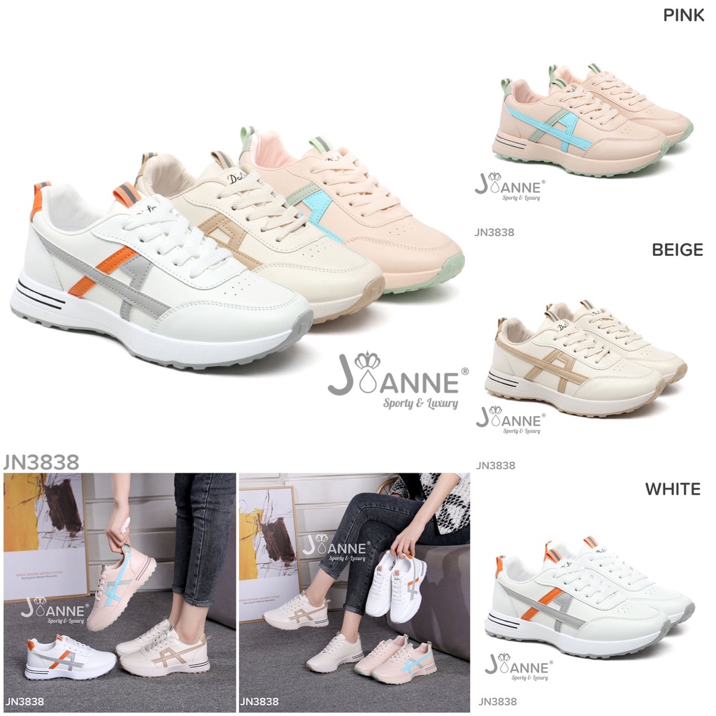 JOANNE Sporty Sneakers Shoes #JN3838 ORIGINAL