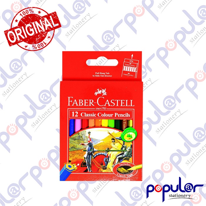 

Pensil Warna Pendek Faber Castell Classic 12 Colour