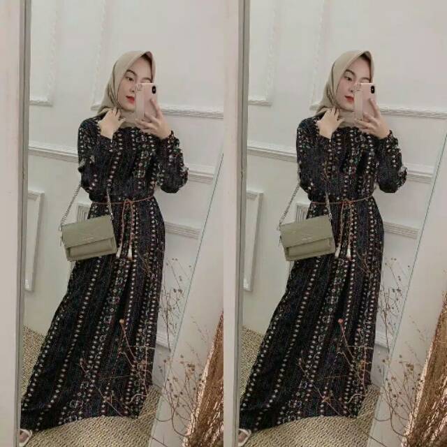 Gamis Yumna Etnik / Gamis murah / Gamis etnik / Gamis grosir / gamis murah