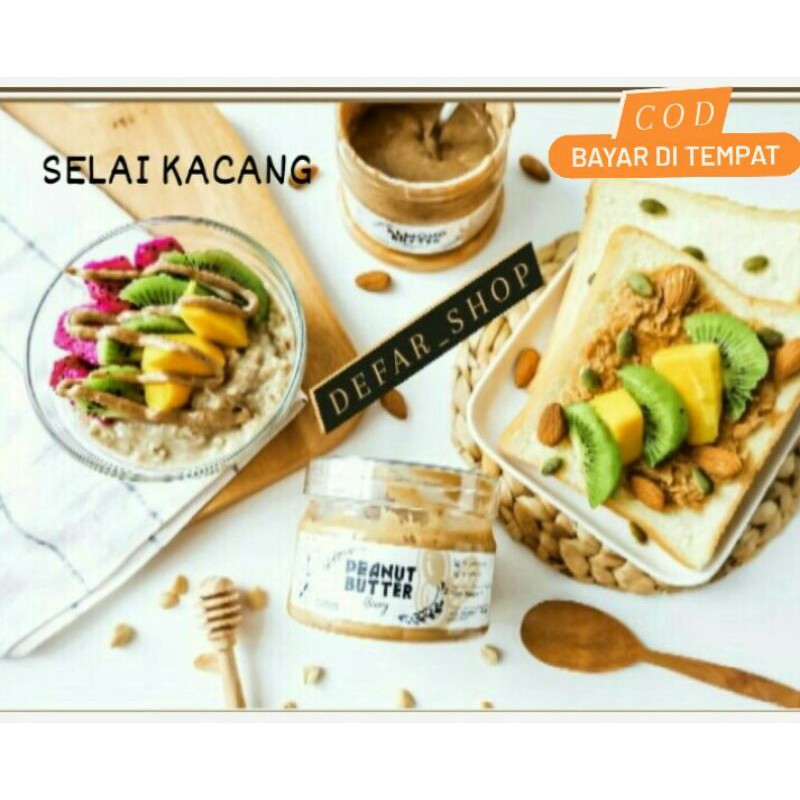 

PEANUT BUTTER 250GR ORIGINAL/SELAI KACANG/SELAI ROTI/SELAI DIET/SELAI KETO/BUTTER/SARAPAN/SELAI
