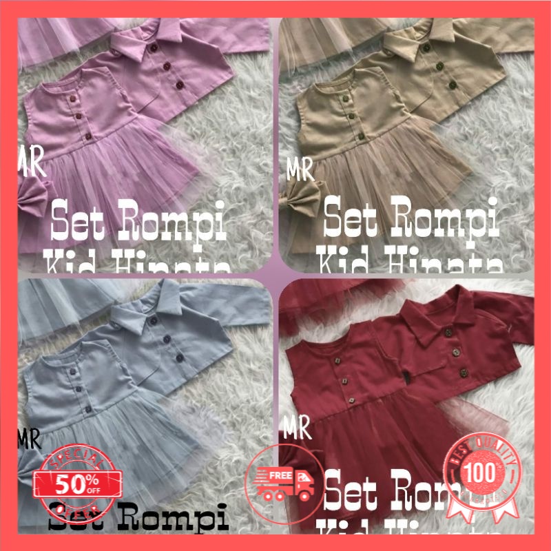 Dress Tutu Tulle Anak Perempuan Set Rompi Terbaru 2021 Baju Rompi Anak Perempuan 2 3 4 Tahun Kekinia