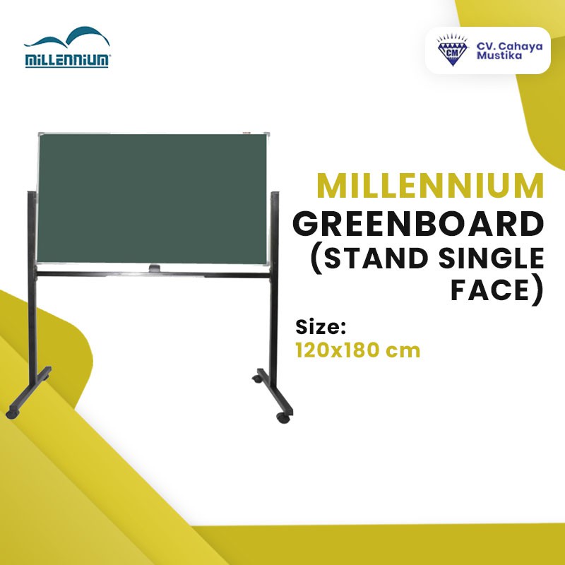 

Jual Greenboard Stand S/F Uk 120x180 - Harga Papan Greenboard Malang