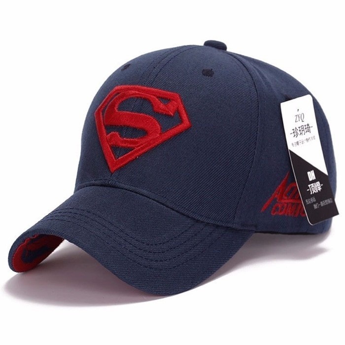 Topi Baseball Motif Superman Import / Trucker / Pria Wanita / Jaring(K4K4) Topi Baseball Original To
