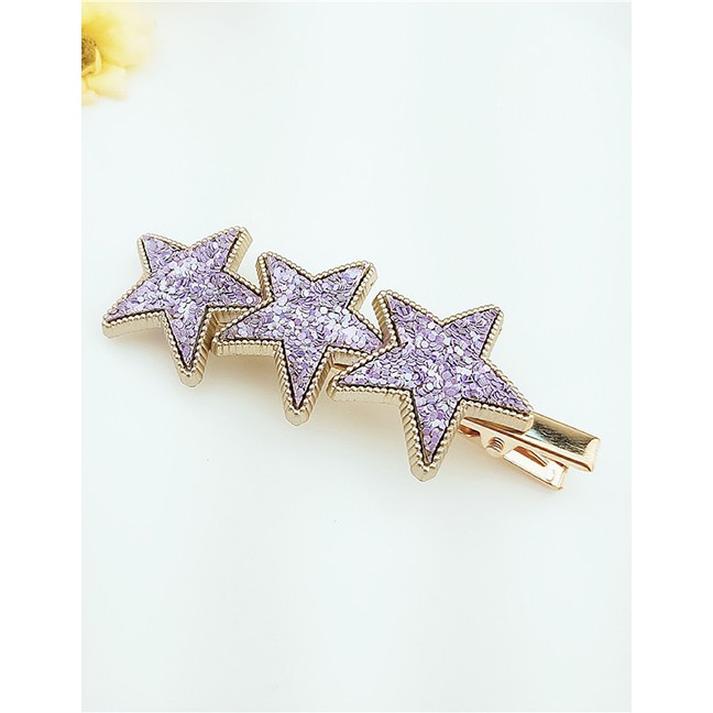 LRC Jepit Rambut Fashion Starfish Alloy Hair Clip Set F6201X