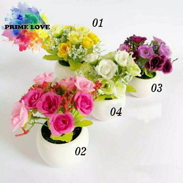 Rumput Plastik Artificial Untuk Dekorasi Meja - Tanaman Bunga Rumput Hias Unik & Lucu - Vb09