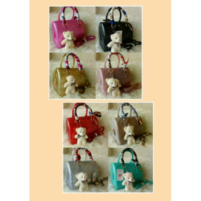 Tas Wanita Furla Jelly Motif Catur Glitter