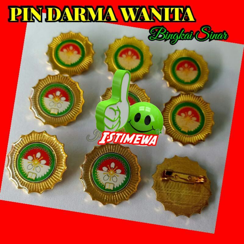 Pin Dharma Wanita Persatuan (DWP) Original Murah Berkualitas