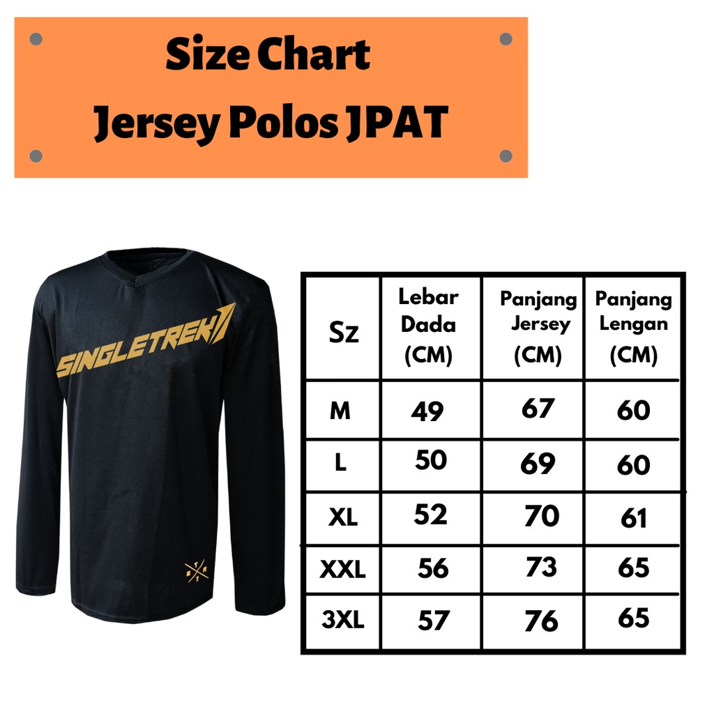 Jersey Sepeda Polos Bahan Honeycomb Adem - JPAT TLD Black Long