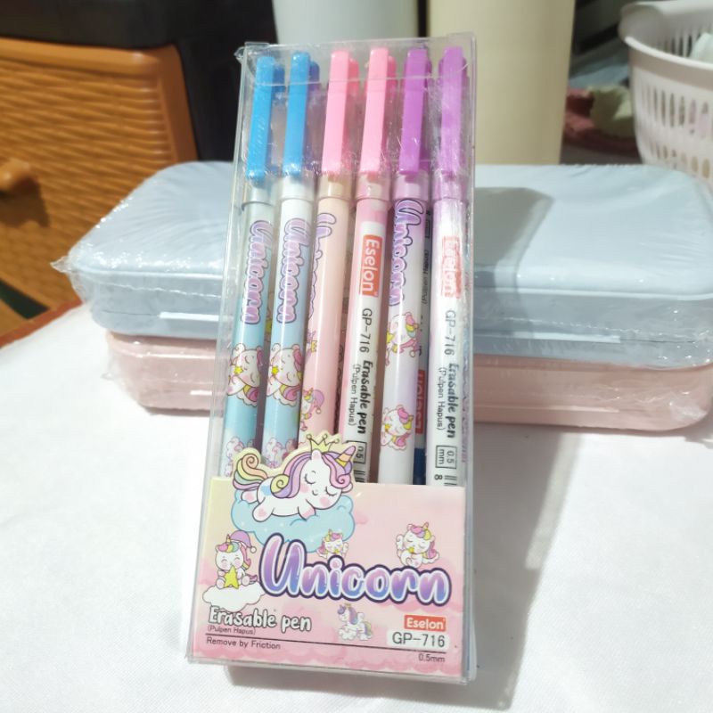 

ECERAN - HARGA 1 PULPEN BISA HAPUS / BUKAN 1 BOX / ERASABLE PEN TINTA GEL HITAM