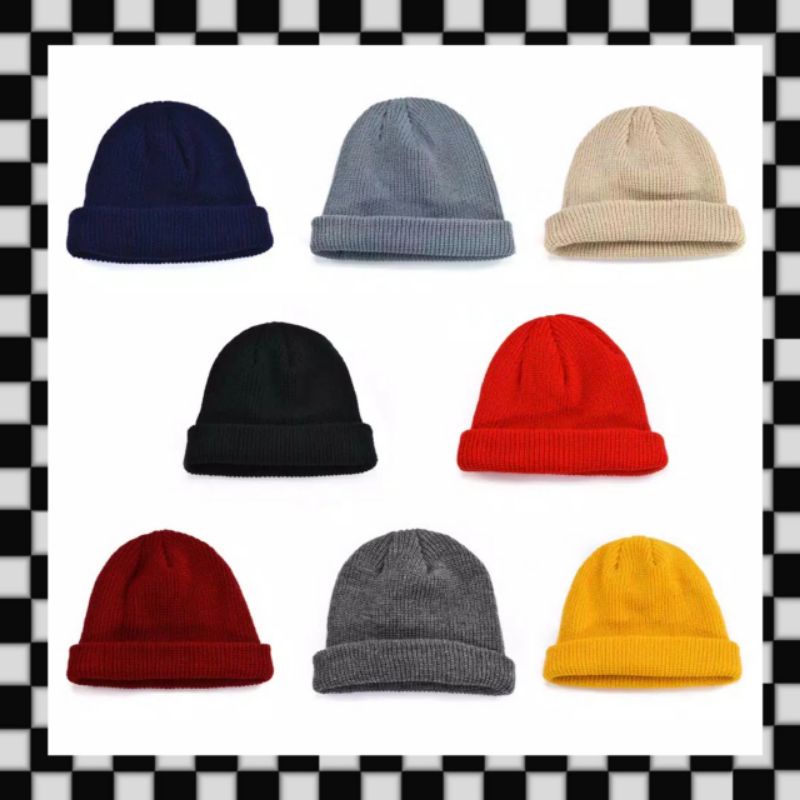 Beanie hat / Short beanie Premium Kupluk Distro Beanie hat Promo Murah Kekinian